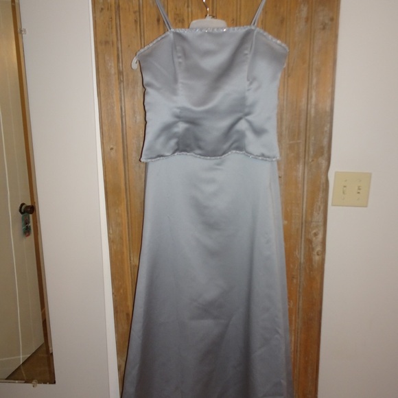 Alfred Angelo satin two piece bridesmaids dress. - Picture 1 of 5